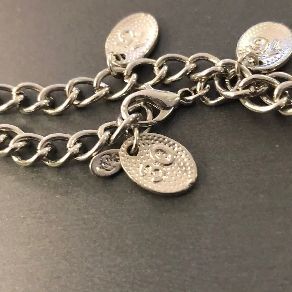 Premier Designs SILVER NUMBERS chain that determines length of necklace